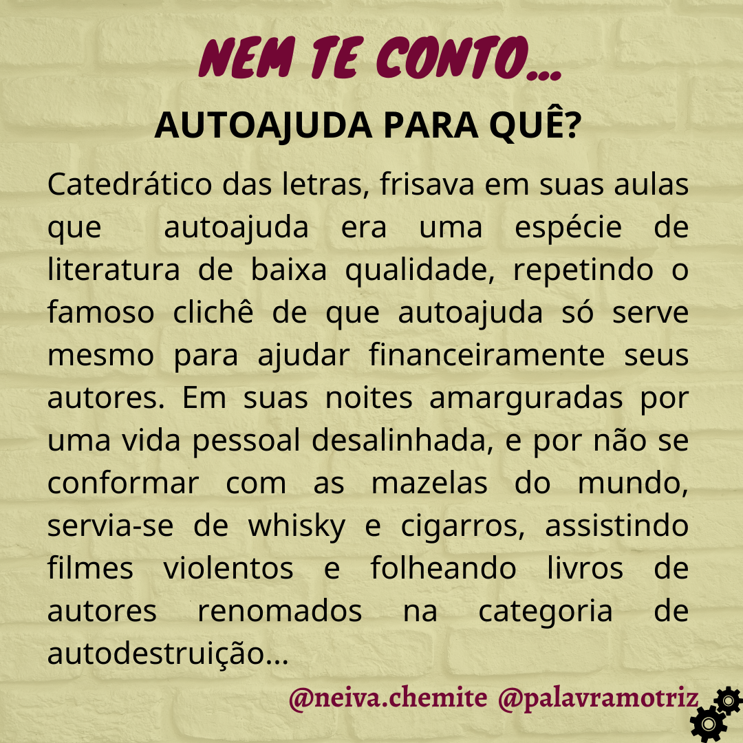 Read more about the article AUTOAJUDA PARA QUÊ?